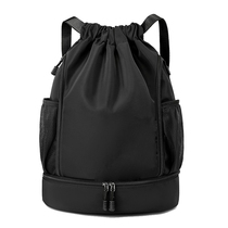 Custom printed LOGO text Basketball bag drawstring pocket