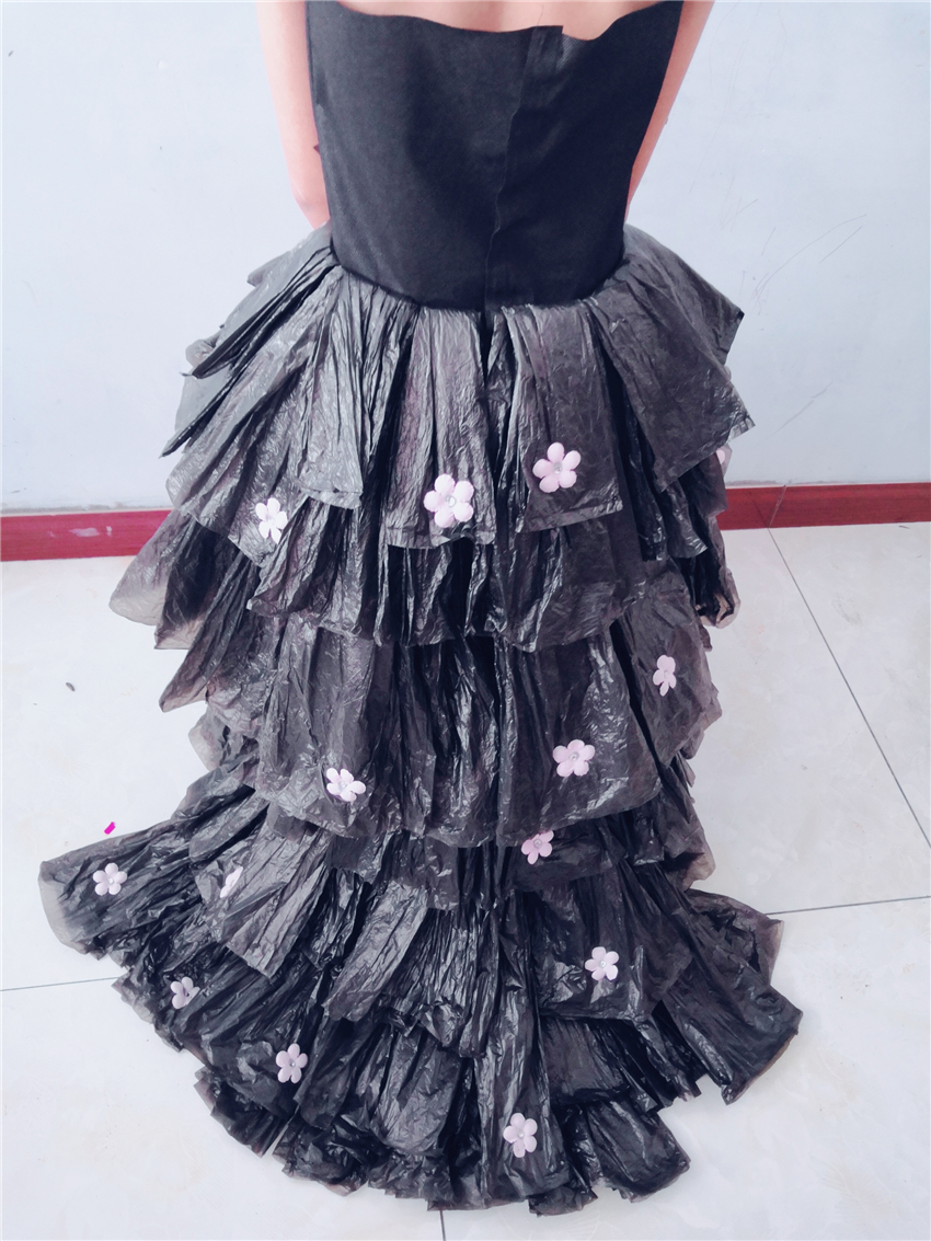 Trẻ em mới DIY trang phục cha mẹ-con công chúa váy cưới handmade quần áo môi trường thời trang trình diễn trang phục sân khấu bộ hiphop bé trai