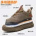 Labor protection shoes men's steel toe anti-smash and anti-stab lightweight work laces steel plate summer breathable safety shoes construction site shoes 