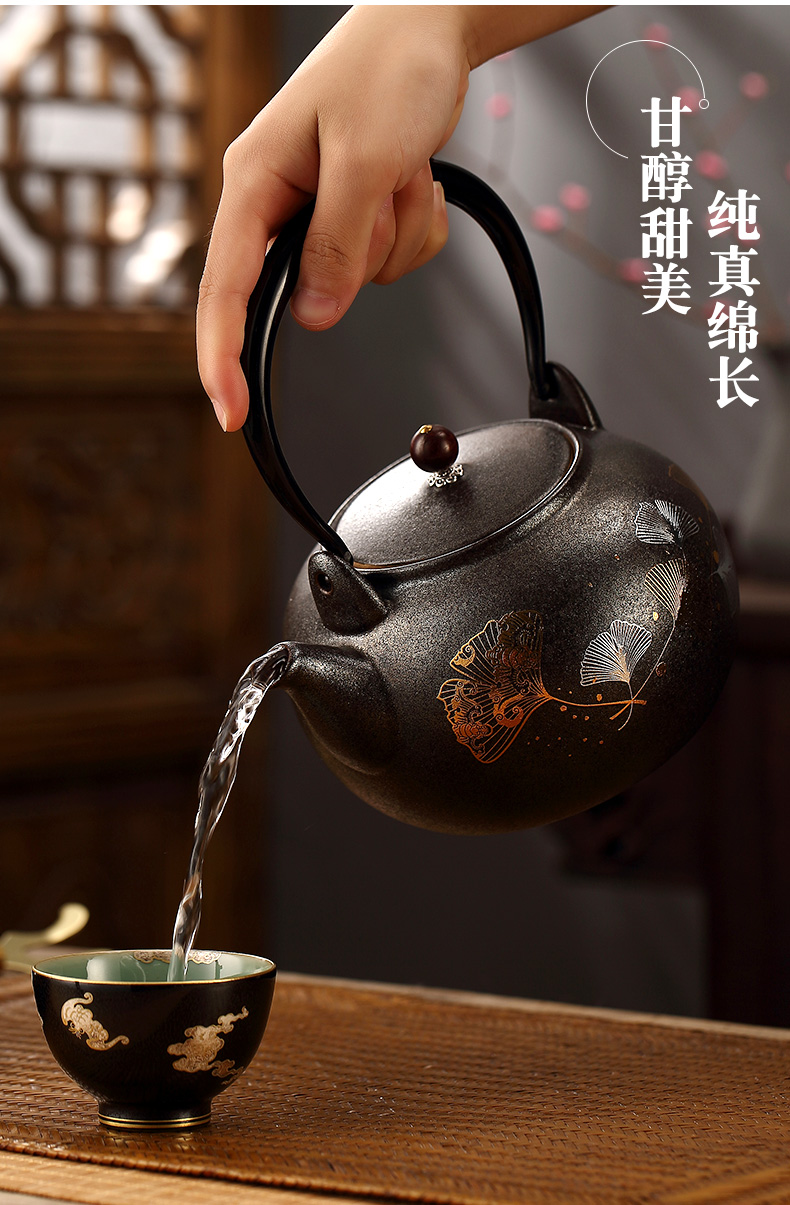 Morning ceramic kettle ceramic POTS.mute household kung fu tea set the boiled tea, the electric TaoLu tea stove to boil tea set