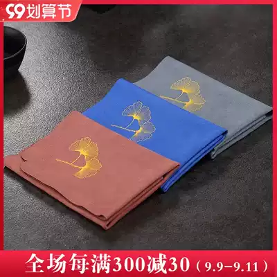 Morning high tea towel absorbent high-grade kung fu tea special towel Japanese Zen tea table towel cloth cotton linen tea cloth