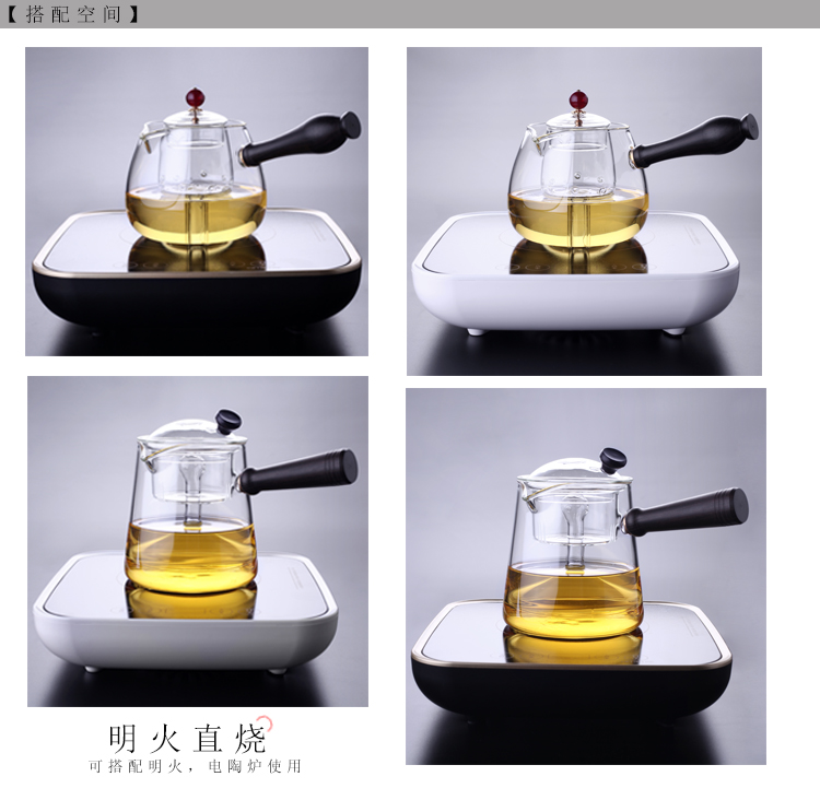 Morning high glass teapot thickening heat - resisting teapot boiled tea steamer cook the teapot tea TaoLu household electricity