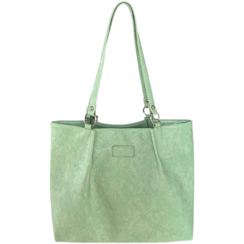 Зеленая вместительная и большая сумка на одно плечо, 2024 года, изысканный стиль, в западном стиле