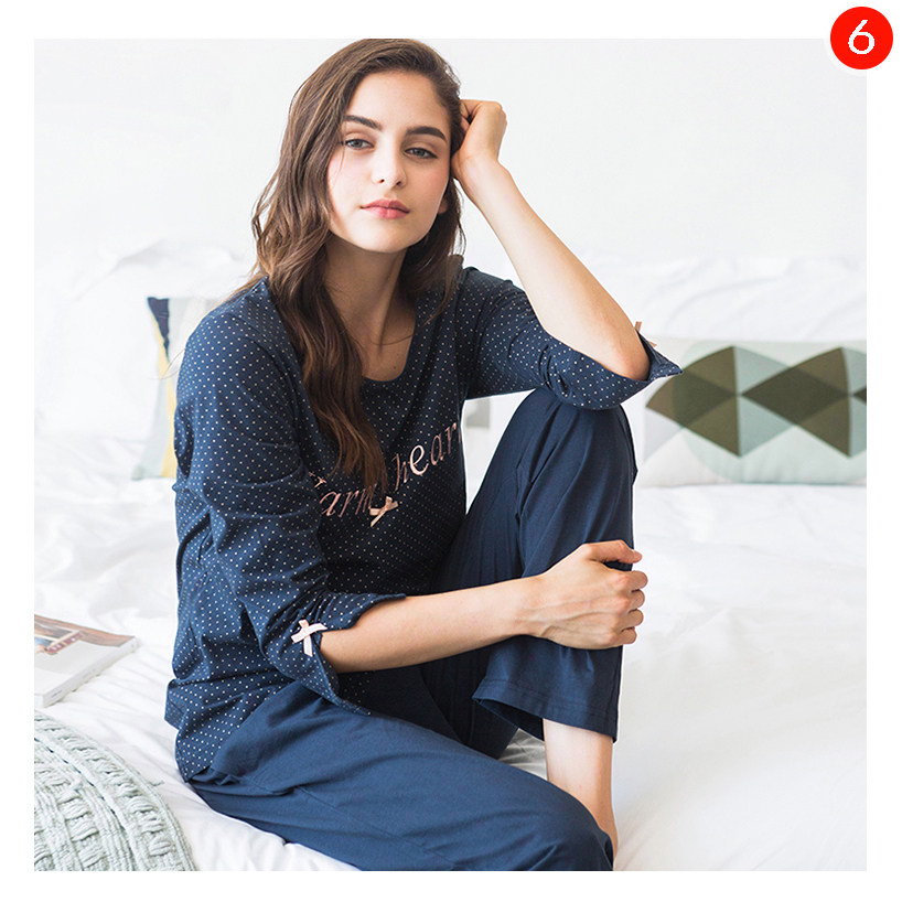 Summer New Lady's Pure Cotton Pajamas Sweet and Comfortable Young Student Dormitory Could Wear Home Clothes