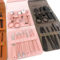 Yan value burst watch foreign trade Dan Nordic wind nail clippers set home standing leather case durable