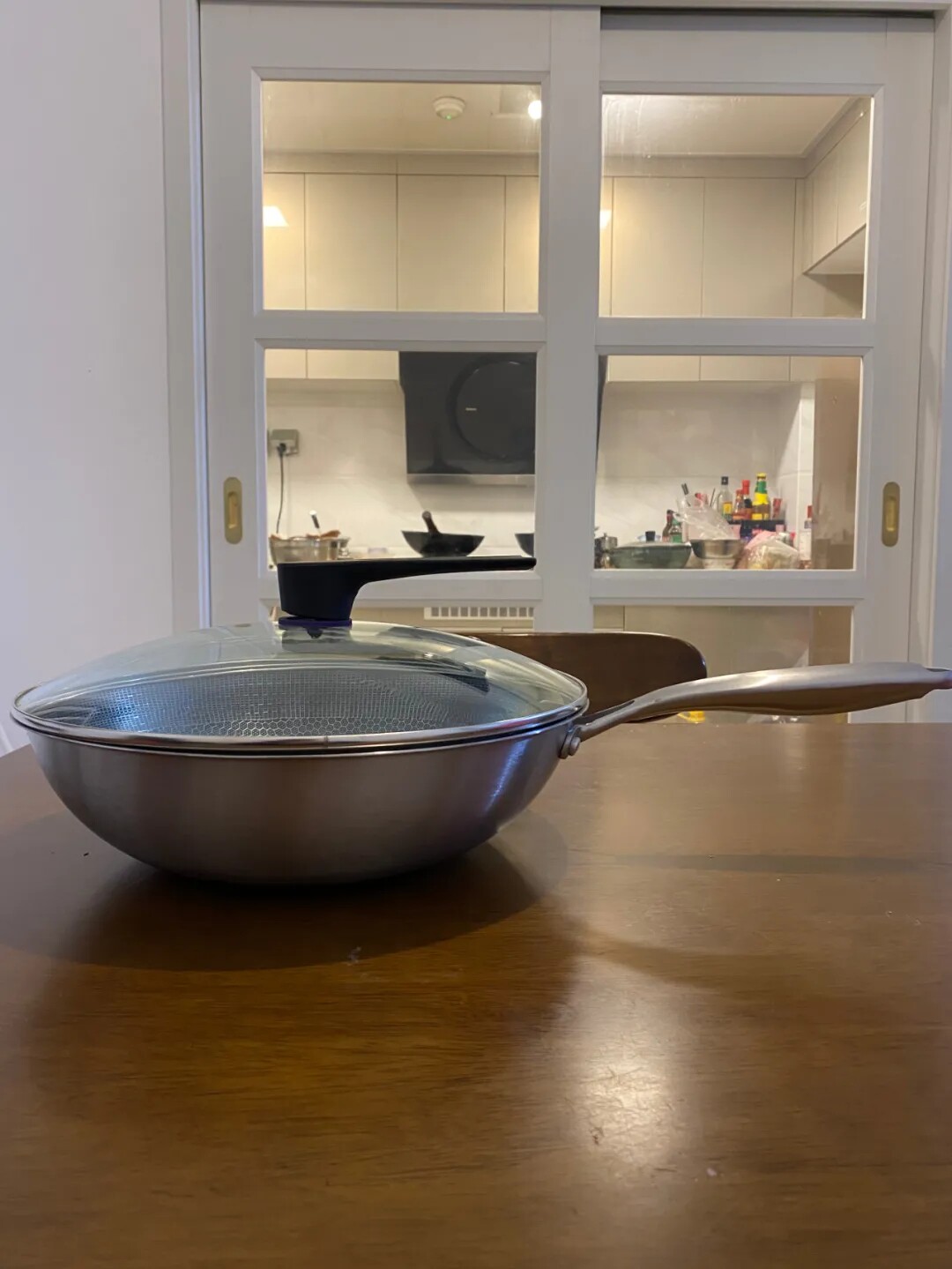 Out of Germany to domestic sales use to the next generation 304 stainless steel household non-stick wok pan induction cooker