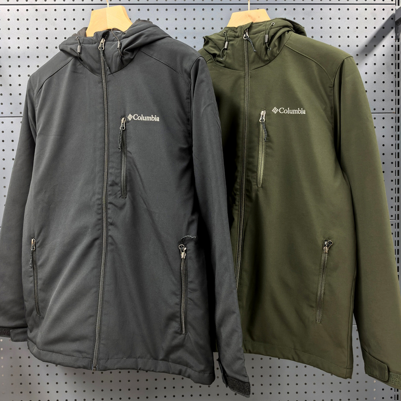 Columbia Men's Soft Shell Jacket 26 Autumn/Winter Outdoor Water-Repellent Windproof Warm Padded Hooded We3784 Columbia Men's Soft Shell Jacket 26 Autumn/Winter Outdoor Water-Repellent Windproof Warm Padded Hooded We3784