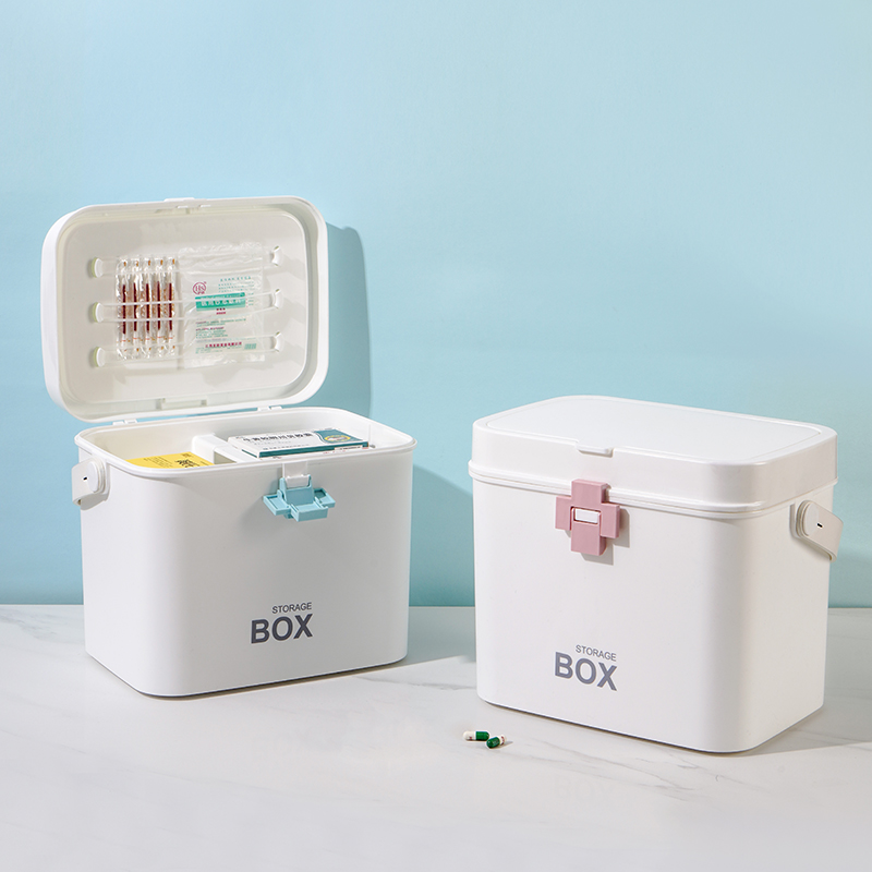 Medicine box family small medicine box full set of household emergency medical box large capacity multi-layer first aid box medicine storage box