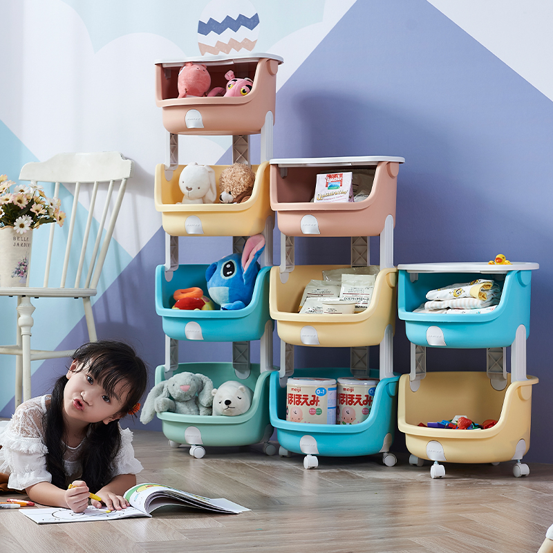 Children's toy storage rack floor-to-floor room snack rack ins household multi-layer storage removable finishing rack