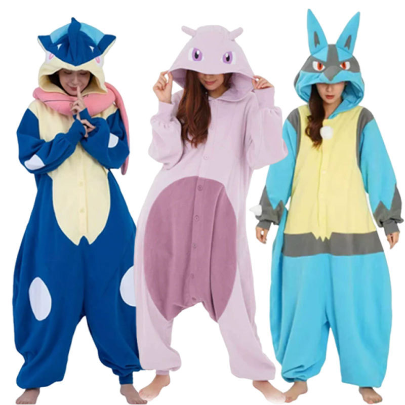 Cos Party Performance Pokémon Lucario Kyogin Ninja Character Mewtwo Adult Anime Costume