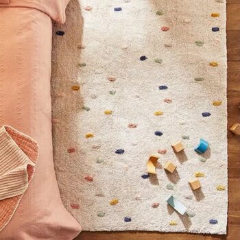 Thickened imitation cashmere children's room thickened carpet anti-fall game crawling mat bedside blanket bedroom carpet washable customization