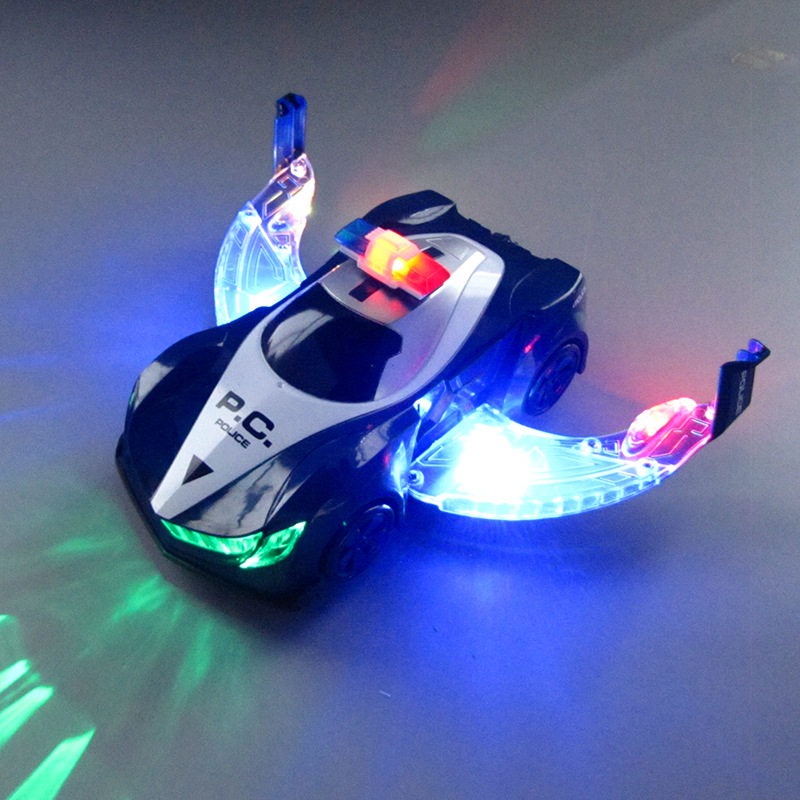 New electric dancing police car 1.1 million music light deformation car 5 model boy toys 3-6 baby 2
