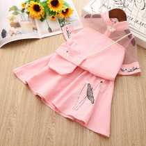 Clear goods girls Tang 2020 children's clothing spring and summer children's ancient clothing girls jacket umbrella skirt set Chinese style Han clothing