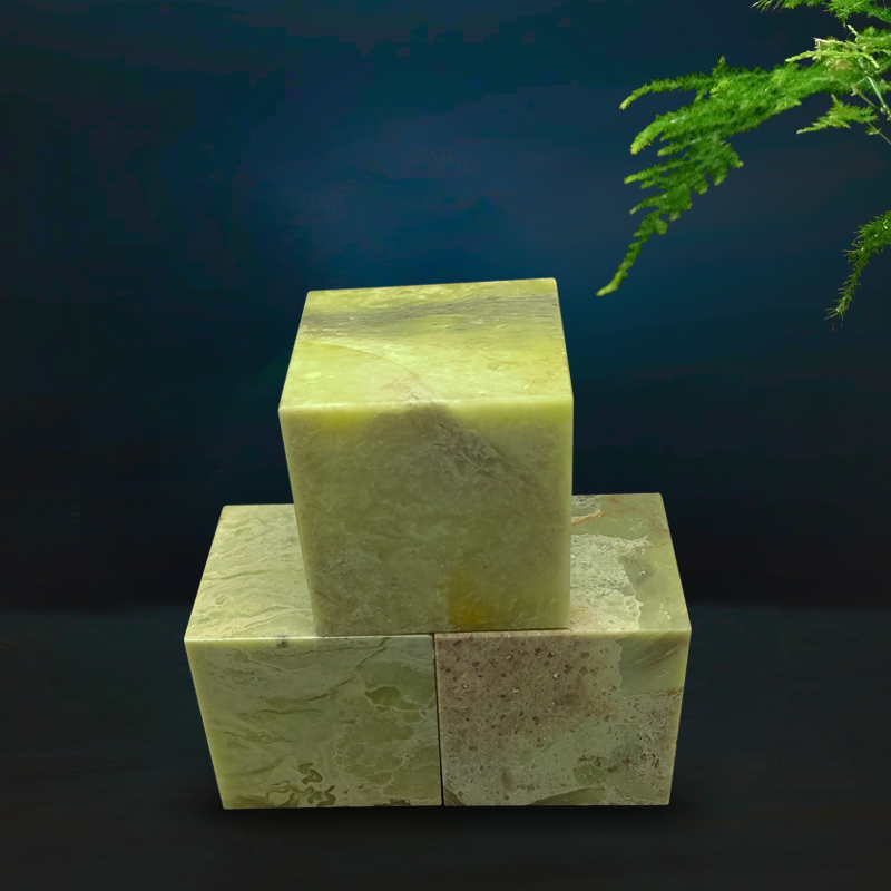 Qingtian Stone Practice Chapter material 5X5CM seal engraving lettering stone calligraphy Tibetan book Calligraphy and stone idle chapter beginners