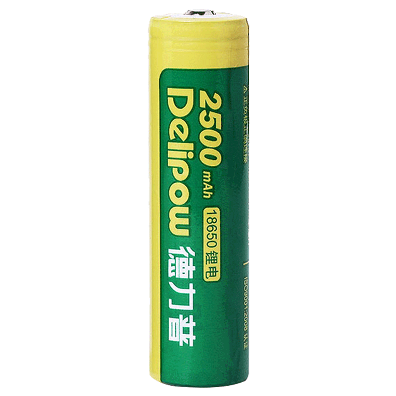 Delipu 18650 리튬 배터리 충전식 배터리 2500 mAh 대용량 밝은 손전등 3.7v 배터리 충전기 세트 4.2 소형 팬 사용 가능 실제 용량 거짓 표준 아님