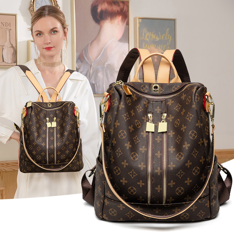Mkdn France 2026 New Style Backpack for Women, Casual and Easy-To-Match, Dual-Use as a Backpack and Handbag, Travel Bag