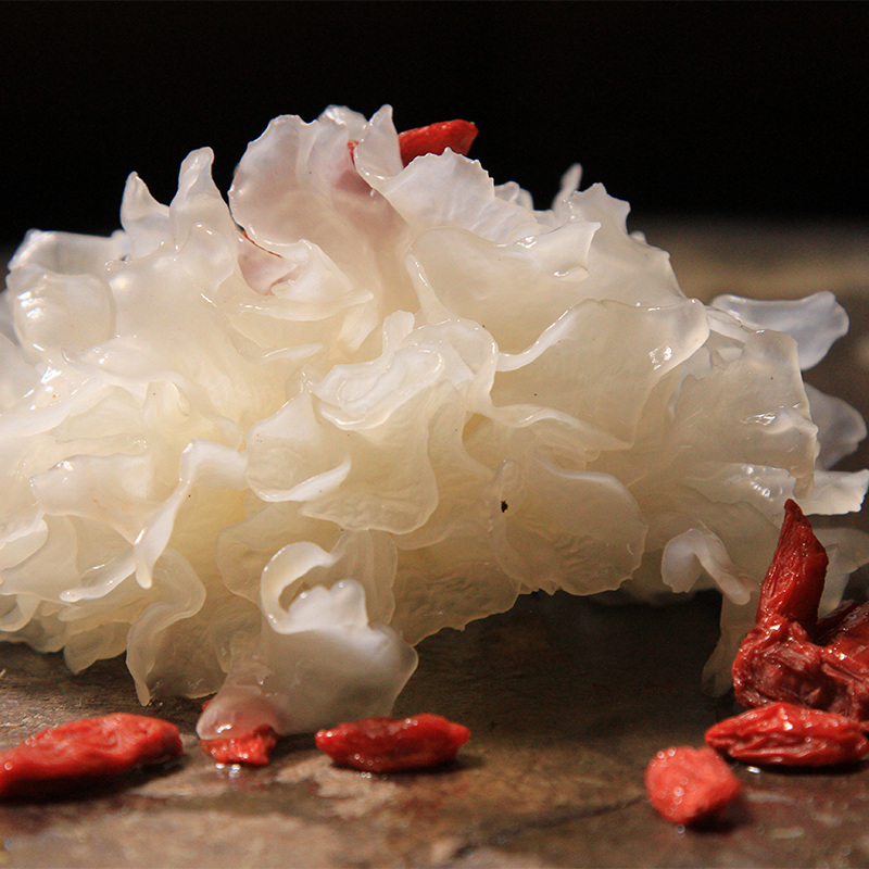 Hailing Shanzhen Selected Tongjiang silver fungus Farm white fungus Snow fungus Glutinous ear Sulfur-free smoked pregnant women and children ugly ear 100g