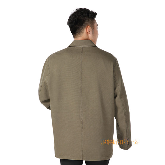 Áo khoác cotton nam cực rộng cho nam mùa xuân và mùa thu để tăng chất béo - Cực lớn quần áo thu đông nam