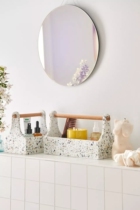 Export US terrazzo color storage basket toilet toiletries storage desktop cosmetics storage