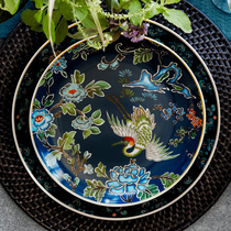 Chinese style Hexiang pine style series plate dishes Western food steak plate snack plate fruit plate ceramic plate