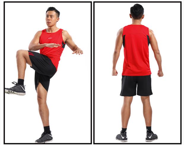 Mùa hè 2018 mới bộ đồ thể thao không tay nhanh khô chạy bộ thể dục phù hợp với bộ đồ ngắn tay buổi sáng chạy bộ thường ngày - Thể thao sau bộ quần áo thể thao