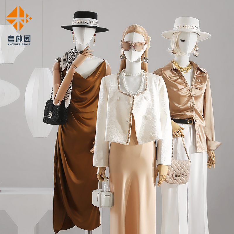 Yapuyuan women's clothing store fashion half-length Korean color model shelf window props doll display stand