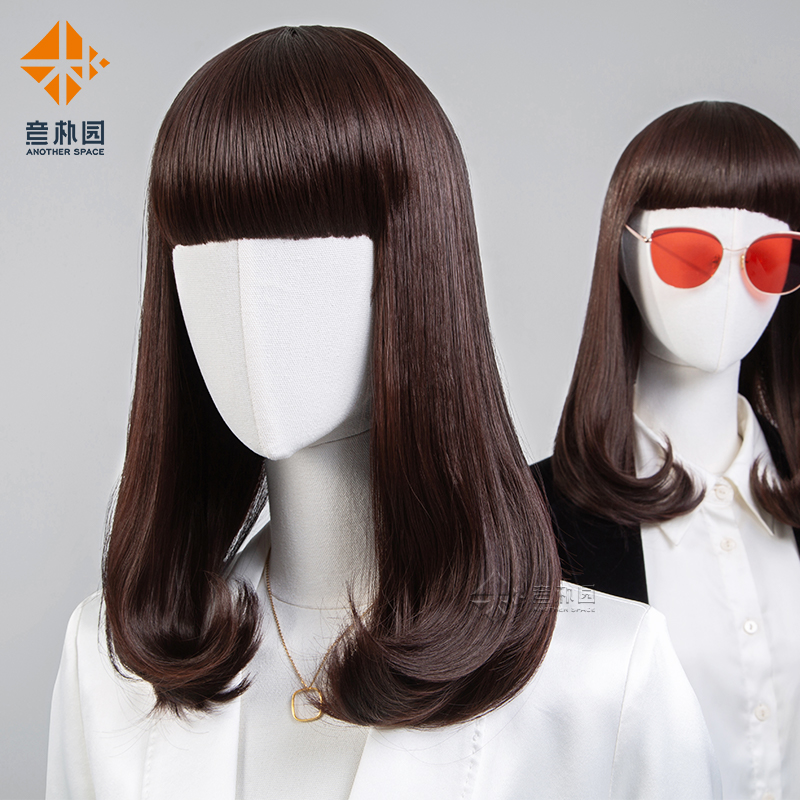 Yi Pu Garden Model Wig Female Window Props Model Hair Clothing Store Model Wig Model Female Dummy Head