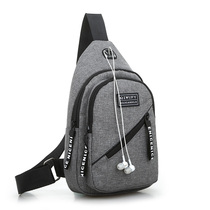 Bag 2023 new mens breast canvas bag bag male bag bag Han bag bag small bag casual bag bag