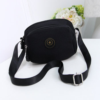 Women's shoulder cross-body bag trendy canvas single shoulder bag for middle-aged and elderly women