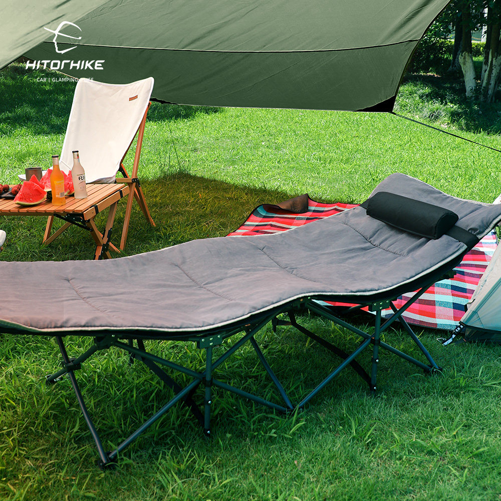 Xituo customer exposed camp folding bed Portable simple ultra-light single car self-driving tour adult marching bed