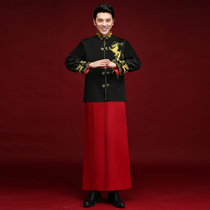 Xiuhe clothing male Zhu Xiaotian star same Chinese style mens wedding dress groom clothing toast clothing Tang suit dragon and phoenix gown