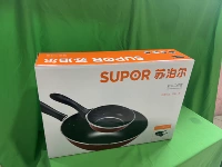 Набор Supor T0934, эмалированная кастрюля-вок, 30 см, маленькая кастрюля, 16 см, специальная газовая плита