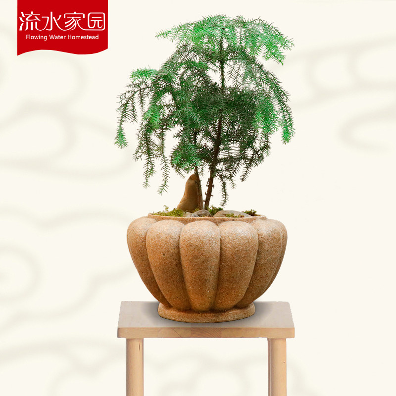 Courtyard Garden Arrangement Pendulum room Living Room Outdoor Composite Sandstone Flowerpots Balcony Landscape decoration Landscaping Home Furnishing