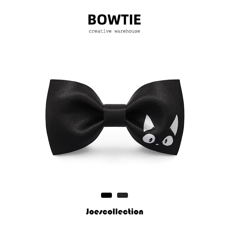 Joescollection Printed Bow Tie Pocket Square Chestband Wedding Groom Best Man British Monster Bow Tie