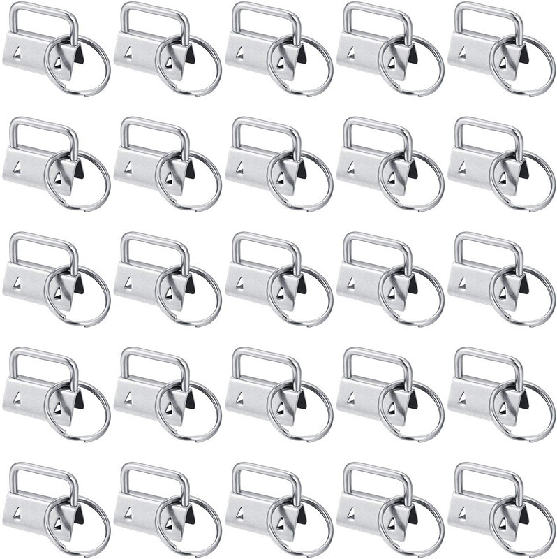 40 Tail Clips for Luggage Straps, Embroidered Tail Clips, 25mm Hardware Key Rings, Long-Term Supply to Amazon