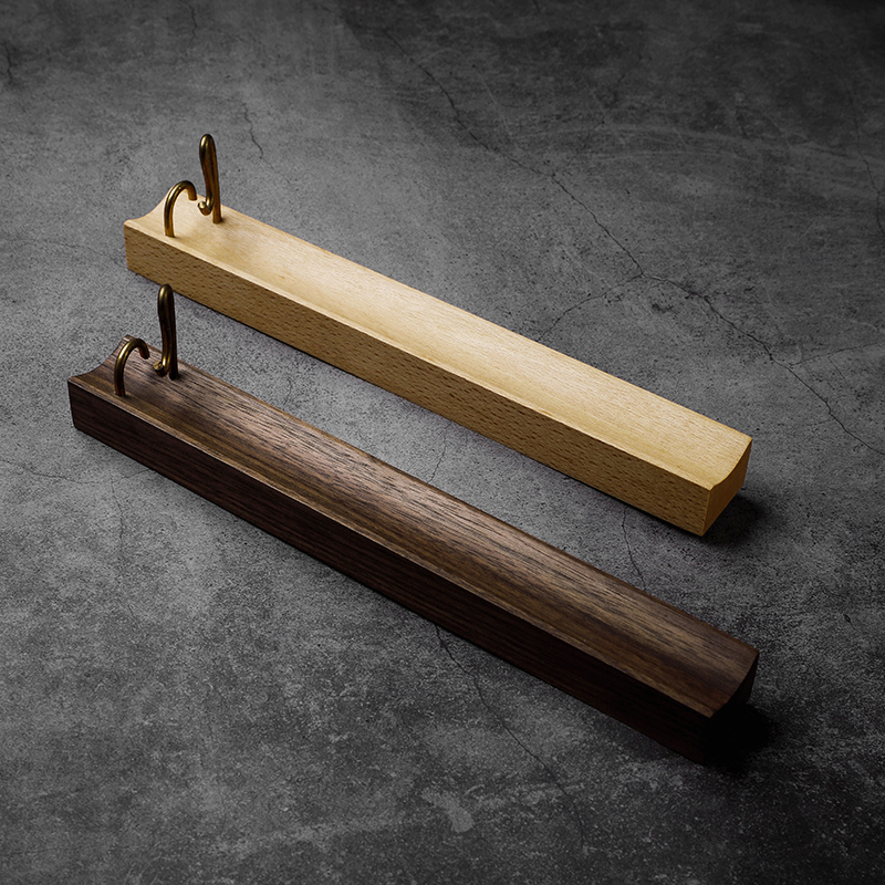 Line incense incense seat Japanese-style home creative pure copper solid wood agarwood sandalwood incense incense incense indoor incense incense box