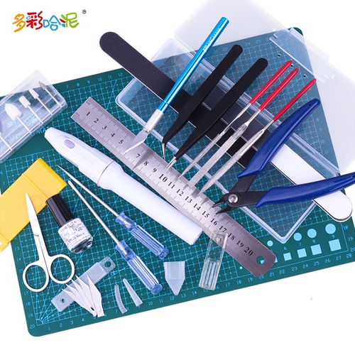 Bandai, конструктор, ножницы ручной работы, комплект, пинцет, нож, коробка для хранения