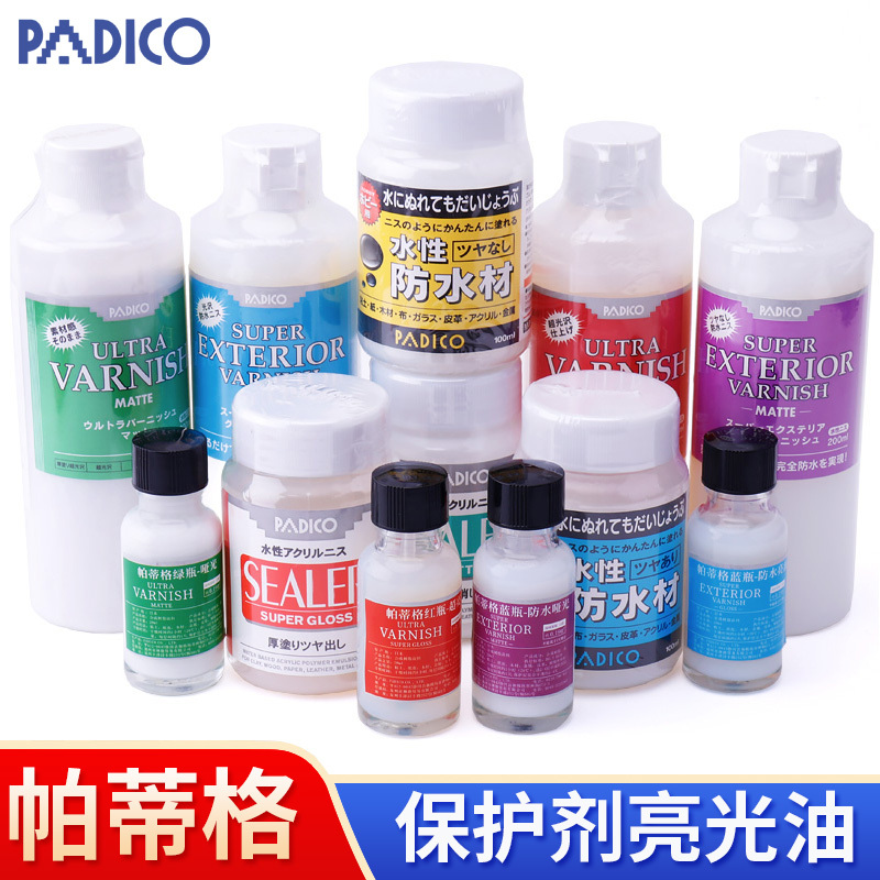 Japan Padico Protective Agent Waterproof Stone Plastic Clay Glaze Glossy Polish Clay Glossy Oil Matte Oil