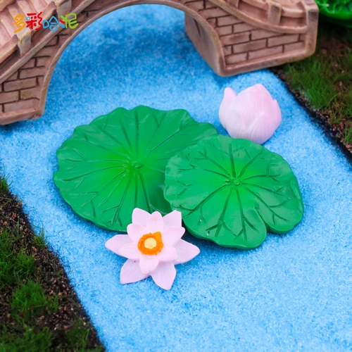 Черепаха Золотая рыбка кунши моделирование рыбы лотос пруд лотос песчаный стол