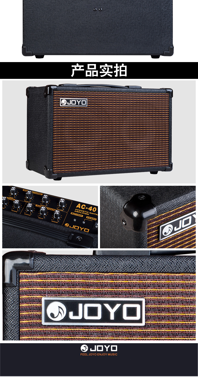 Loa guitar gỗ JOYO Zhuo Le chơi loa AC40 loa ngoài trời sạc loa âm thanh giá thấp - Loa loa loa microlab 5.1