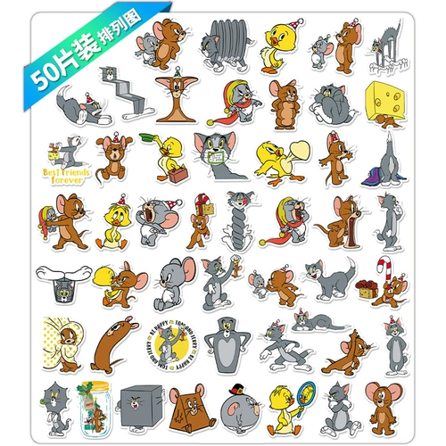 Мультфильм подлинный авторизованный кошачий и мышь Том и Джерри Склейк Склейк Мобильный телефон компьютер iPad