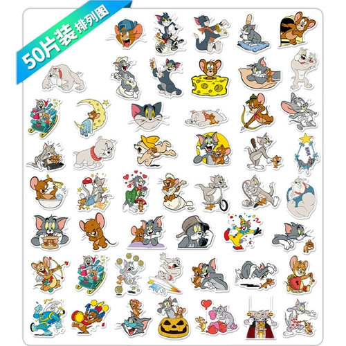 Мультфильм подлинный авторизованный кошачий и мышь Том и Джерри Склейк Склейк Мобильный телефон компьютер iPad