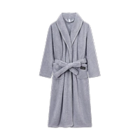 Женский халат Roland в фиолетовую полоску с лацканами