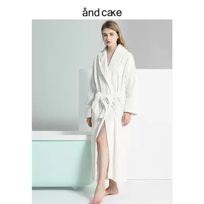 andcake pajamas women's nightgown women's winter coral velvet bathrobe extended flannel bathrobe women's autumn and winter