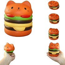squishy simulation hamburger pendant cake model fake bread slow rebound toy pinch music decompression vent ball
