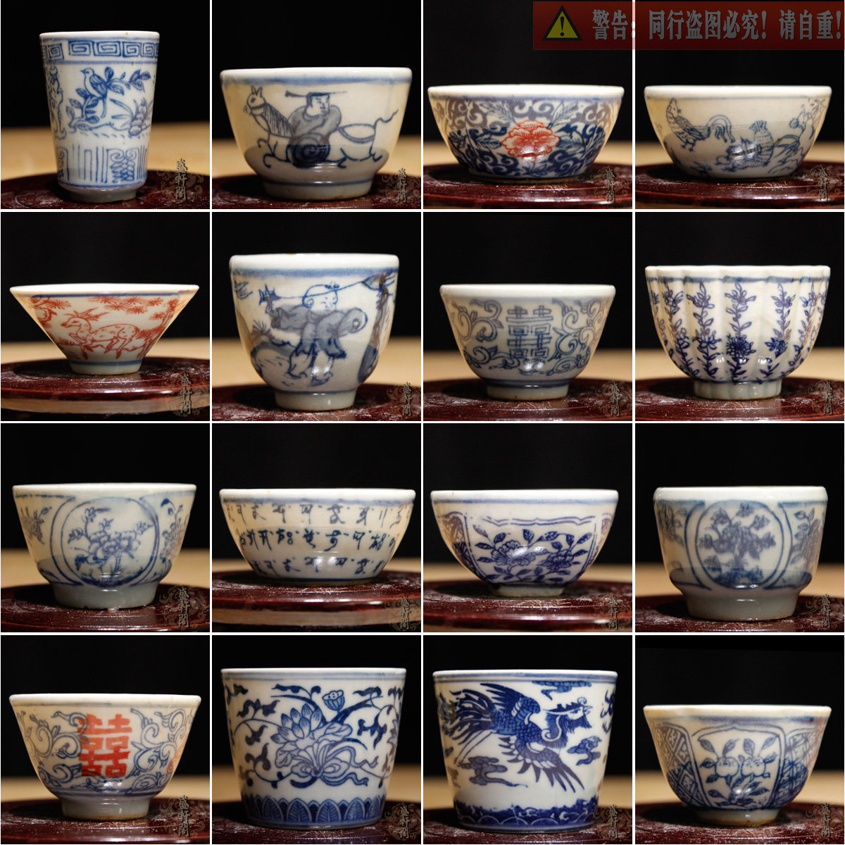 Jingdezhen factory goods Cultural Revolution porcelain hand painted green flower single cup master's cup of tea drinking cup nostalgia Classic tea cup stock