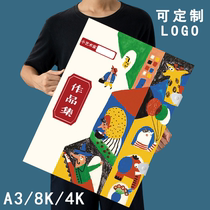 Mobile 4K Illustrator for the collection of the poster booklet A3 Award-shaped containing folder Information Volume 8K Favorites Fine Arts A4 folder