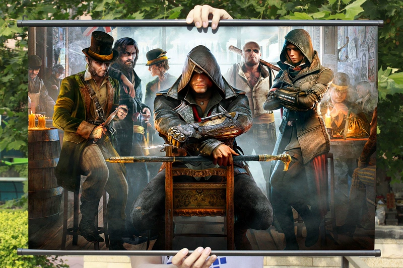 [Flange] Assassin Creed, Yuxiong, bộ sưu tập trò chơi Cindyga, treo tranh, áp phích trang trí trò chơi vải - Game Nhân vật liên quan