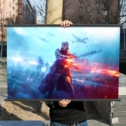 [Flange] Battlefield V bao quanh tranh vải poster Trò chơi Battlefield 5 xung quanh áp phích trang trí - Game Nhân vật liên quan