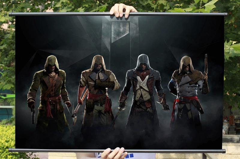 [Flange] Assassin Creed Revolution Revolution xung quanh bộ sưu tập trò chơi Poster trang trí vải - Game Nhân vật liên quan